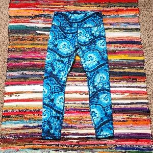Fabletics Blue Tie Dye Leggings